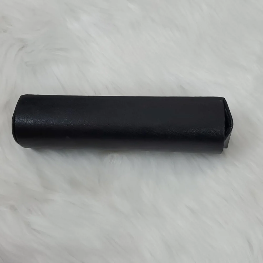 Prada leather black glasses case